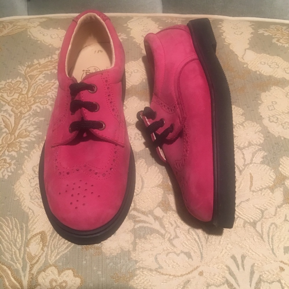 New Sami Shoes Girl Pink Lightweight Oxford Shoes